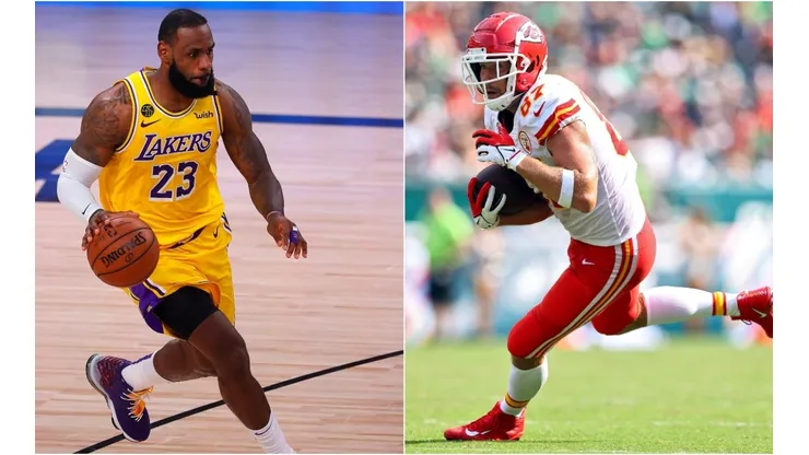 LeBron James (left) & Travis Kelce