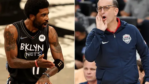 Kyrie Irving (left) & Jeff Van Gundy