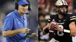 Dan Mullen, Head coach of the Gators (left) and Kean Seals of Vanderbilt