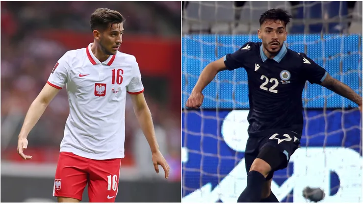 Jakub Moder of Poland (left) and Fabio Tomassini of San Marino (right)