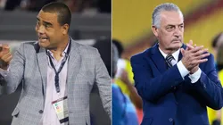 Venezuela coach Leo Gonzalez (left) and Ecuador manager Gustavo Alfaro.