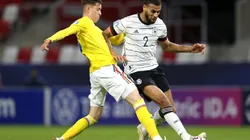 Octavian Popescu of Romania (left) and Josha Vagnoman of Germany