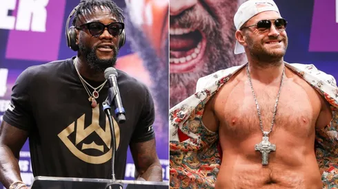 Deontay Wilder (left) and Tyson Fury (right)