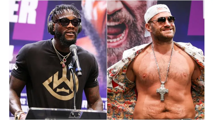 Deontay Wilder (left) and Tyson Fury (right)