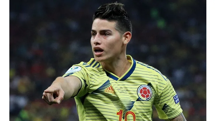 James Rodriguez in action during the 2019 Copa America.