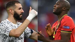 Benzema of France (left) and Lukaku of Belgium