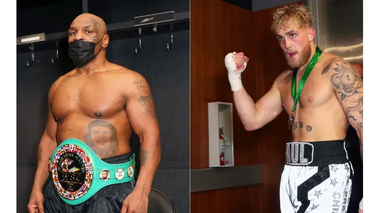 Tyson (left) and Jake Paul