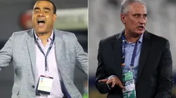 Leonardo Gonzalez of Venezuela (left) and Tite of Brazil