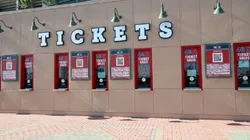 Tickets booths at the Angels stadium.