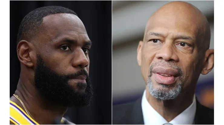LeBron James (left) & Kareem Abdul-Jabbar