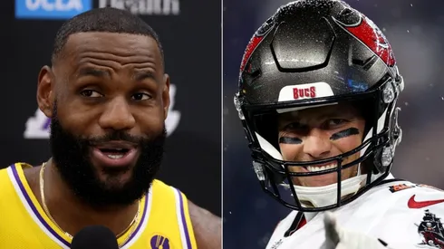 LeBron James (left) & Tom Brady