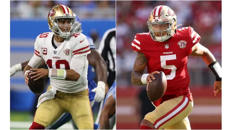 Jimmy Garoppolo (left) & Trey Lance