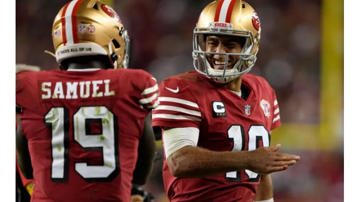 Garoppolo and Samuel of 49ers