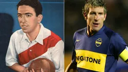 Angel Labruna (left) was one of the most prolific goalscorers for River Plate in the Superclasico and Martin Palermo is one of Boca Juniors' top scorers in this derby.