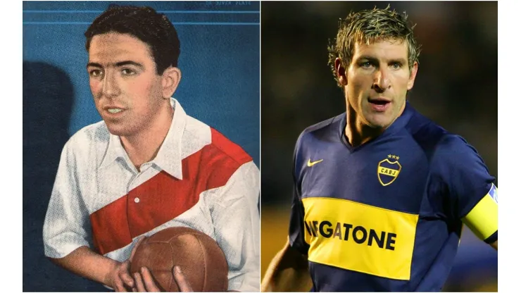 Angel Labruna (left) was one of the most prolific goalscorers for River Plate in the Superclasico and Martin Palermo is one of Boca Juniors' top scorers in this derby.
