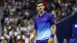 Novak Djokovic during the US Open 2021