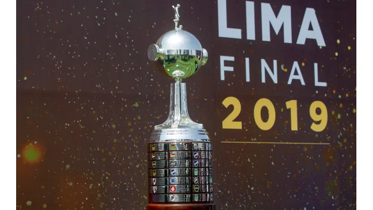 The coveted Conmebol Copa Libertadores trophy.