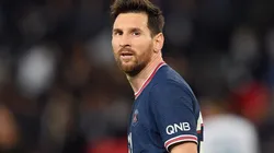 Lionel Messi during PSG's win over Manchester City in the Champions League.