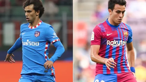 Joao Felix of Atletico Madrid (left) and Eric Garcia of Barcelona (right)