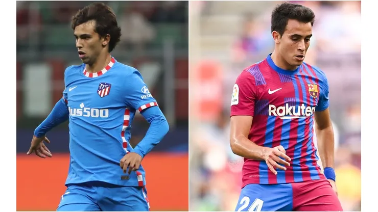 Joao Felix of Atletico Madrid (left) and Eric Garcia of Barcelona (right)