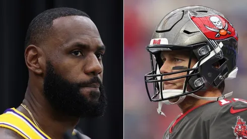 LeBron James (left) & Tom Brady