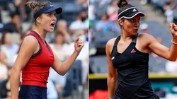 Elina Svitolina (left) and Elena-Gabriela Ruse