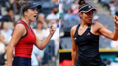 Elina Svitolina (left) and Elena-Gabriela Ruse