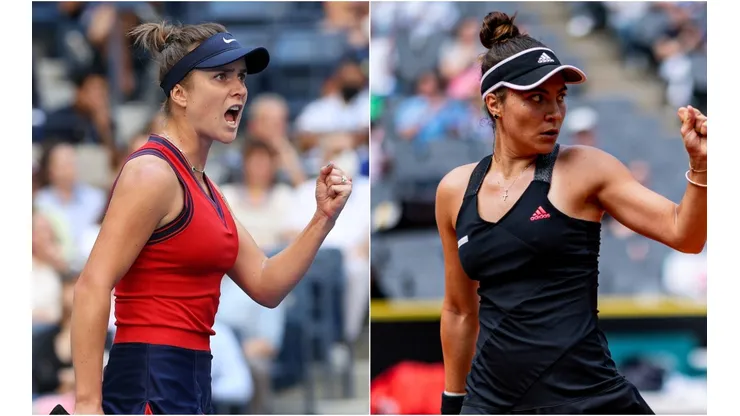 Elina Svitolina (left) and Elena-Gabriela Ruse