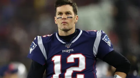 Tom Brady in his last game in a Patriots uniform at Gillette Stadium in 2020.