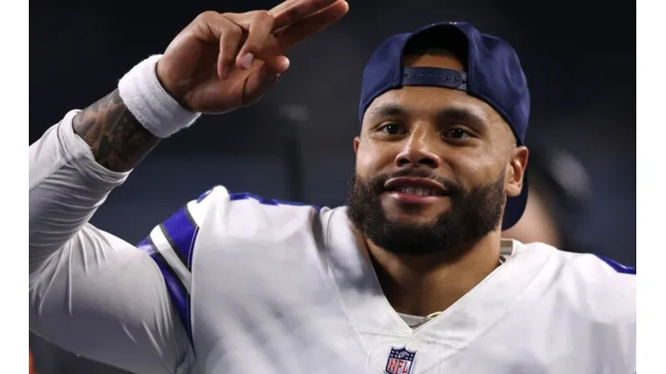 Dak Prescott of Dallas Cowboys after winning against the Philadelphia Eagles
