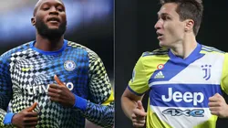 Romelu Lukaku of Chelsea (left) and Federico Chiesa of Juventus (right)
