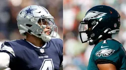 Dak Prescott of Cowboys (left) and Jalen Hurts of Eagles (right)