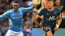 Phil Foden (left) & Kylian Mbappe