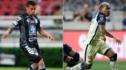 Roberto de la Rosa of Pachuca (left) and Roger Martinez of Club America