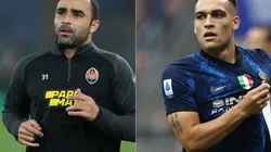 Ismaily of Shakhtar Donetsk (left) and Lautaro of Inter