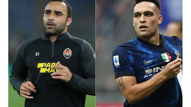Ismaily of Shakhtar Donetsk (left) and Lautaro of Inter