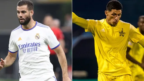 Nacho of Real Madrid (left) and Henrique Luvannor of Sheriff