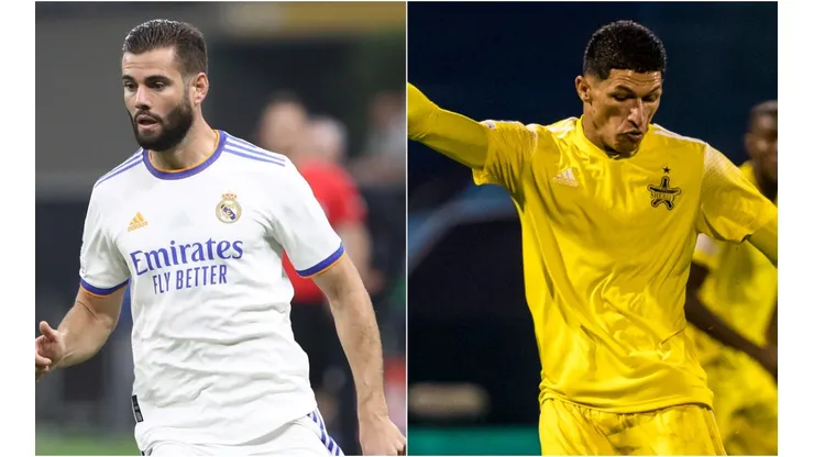 Nacho of Real Madrid (left) and Henrique Luvannor of Sheriff