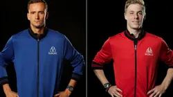 Daniil Medvedev (left) and Denis Shapovalov