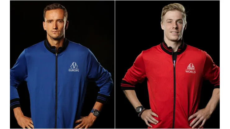 Daniil Medvedev (left) and Denis Shapovalov
