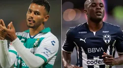 Alessio da Cruz of Santos Laguna (left) and Joel Campbell of Monterrey (right)