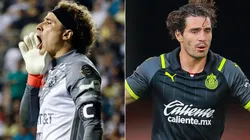 Guillermo Ochoa of Club America (left) and Antonio Briseño of Chivas (right)