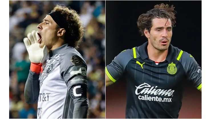 Guillermo Ochoa of Club America (left) and Antonio Briseño of Chivas (right)