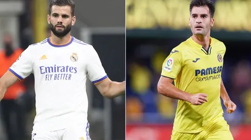 Nacho of Real Madrid (left) and Manu Trigueros of Villarreal (right)