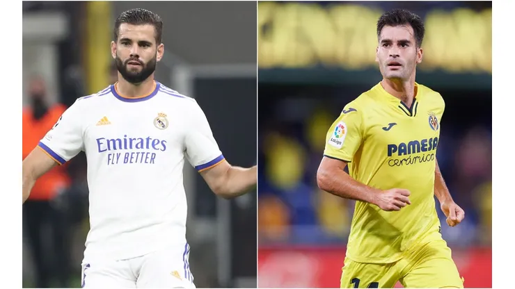 Nacho of Real Madrid (left) and Manu Trigueros of Villarreal (right)