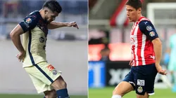 Henry Martin of Club America and Luis Olivas of Chivas