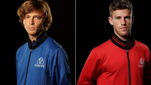 Andrey Rublev (left) will take on Diego Schwartzman in the 2021 Laver Cup.