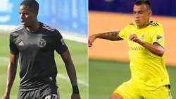 Joevin Jones of Inter Miami and Randall Leal of Nashville SC
