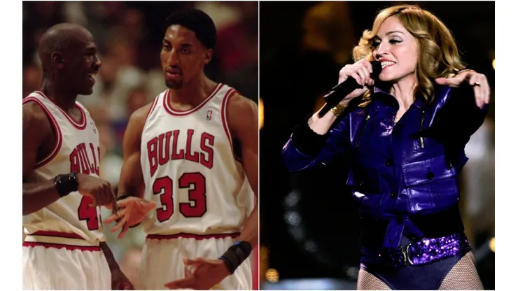 Michael Jordan & Scottie Pippen (left) & Madonna