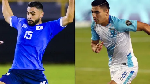 Alex Roldan of El Salvador and Luis de Leon of Guatemala